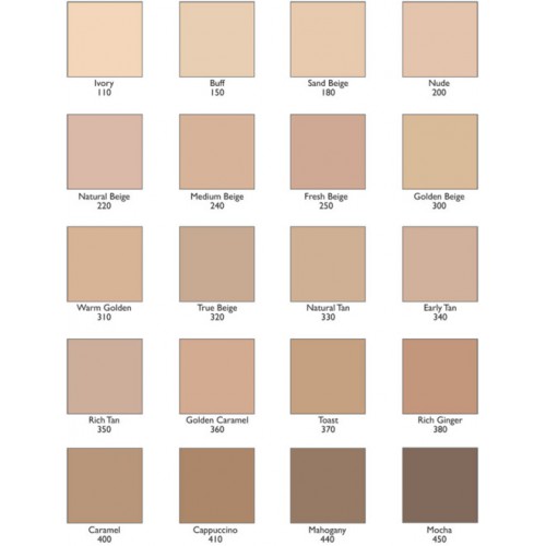 Revlon Makeup Colour Chart