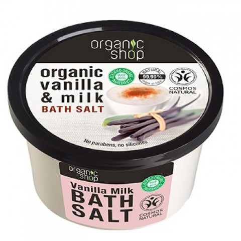 Organic Shop Bath Salt Vanilla Milk 250ml
