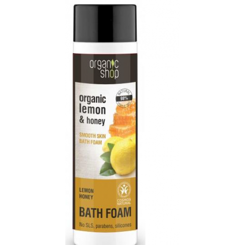 Organic Shop Bath Foam Smooth Skin Lemon & Honey 500ml