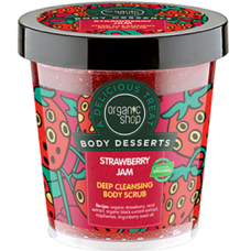 Organic Shop Body Desserts Strawberry Jam Deep Cleansing Body Scrub 450ml