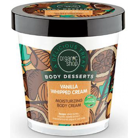 Organic Shop Body Desserts  Vanilla Whipped Cream Moisturizing Body Cream 450ml