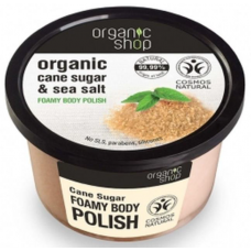 Organic Shop Cane Sugar Foamy Body Polish 250ml 