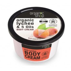 Organic Shop Pink Lychee Body Cream 250ml 
