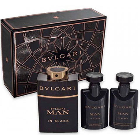 Bulgari Man In Black Perfume Gift Set For Men