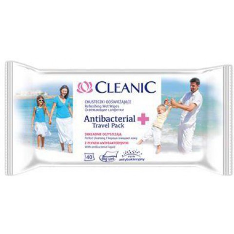 Cleanic Antibacterial Travel pack x 40