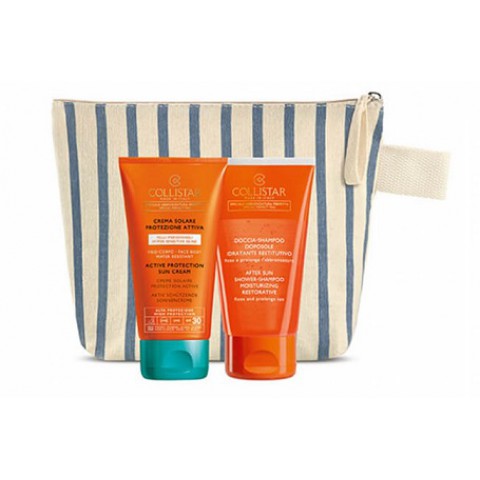 Collistar Protection Cream SPF30 150ml + After Sun Shower 150ml + Bag Gift Set
