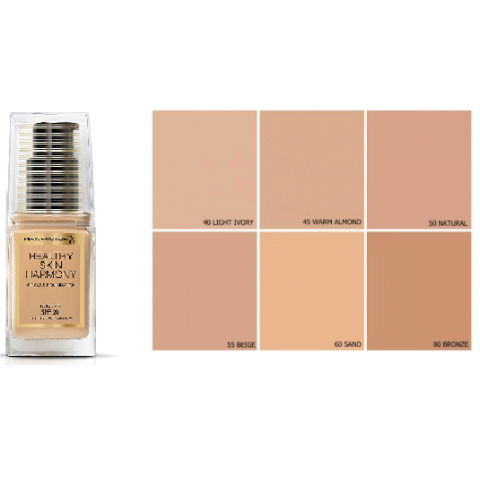 MAX FACTOR HEALTHY SKIN HARMONY MIRACLE FOUNDATION SPF 20 (10 COLOURS)