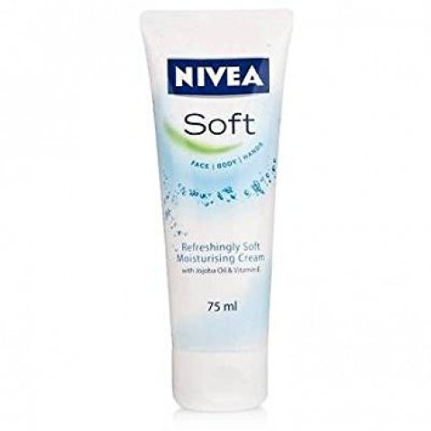 Nivea Soft Face Body Hands Moisturising Cream 75ml