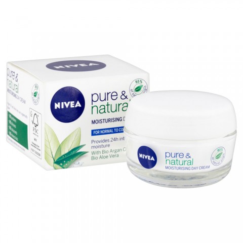 Nivea Pure & Natural Moisturising Day Cream 50ml